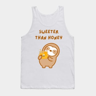 Sweeter Than Honey Sloth Tank Top